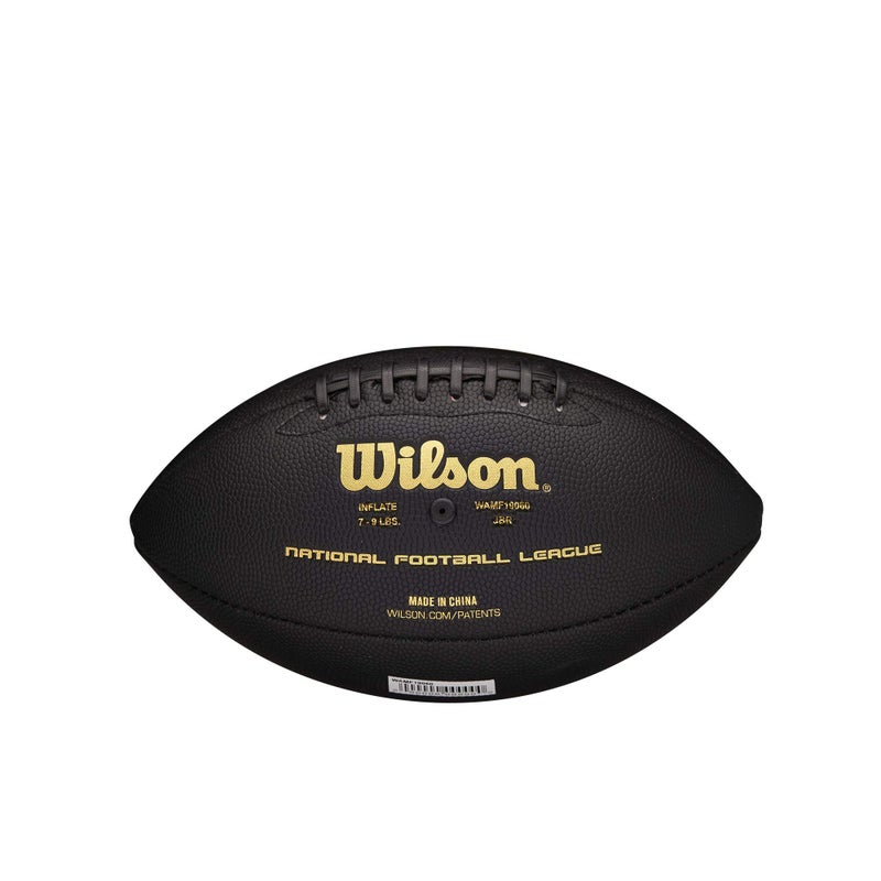 Wilson NFL Super Grip Composite Football - Junior Size, Black/Gold - Image 2